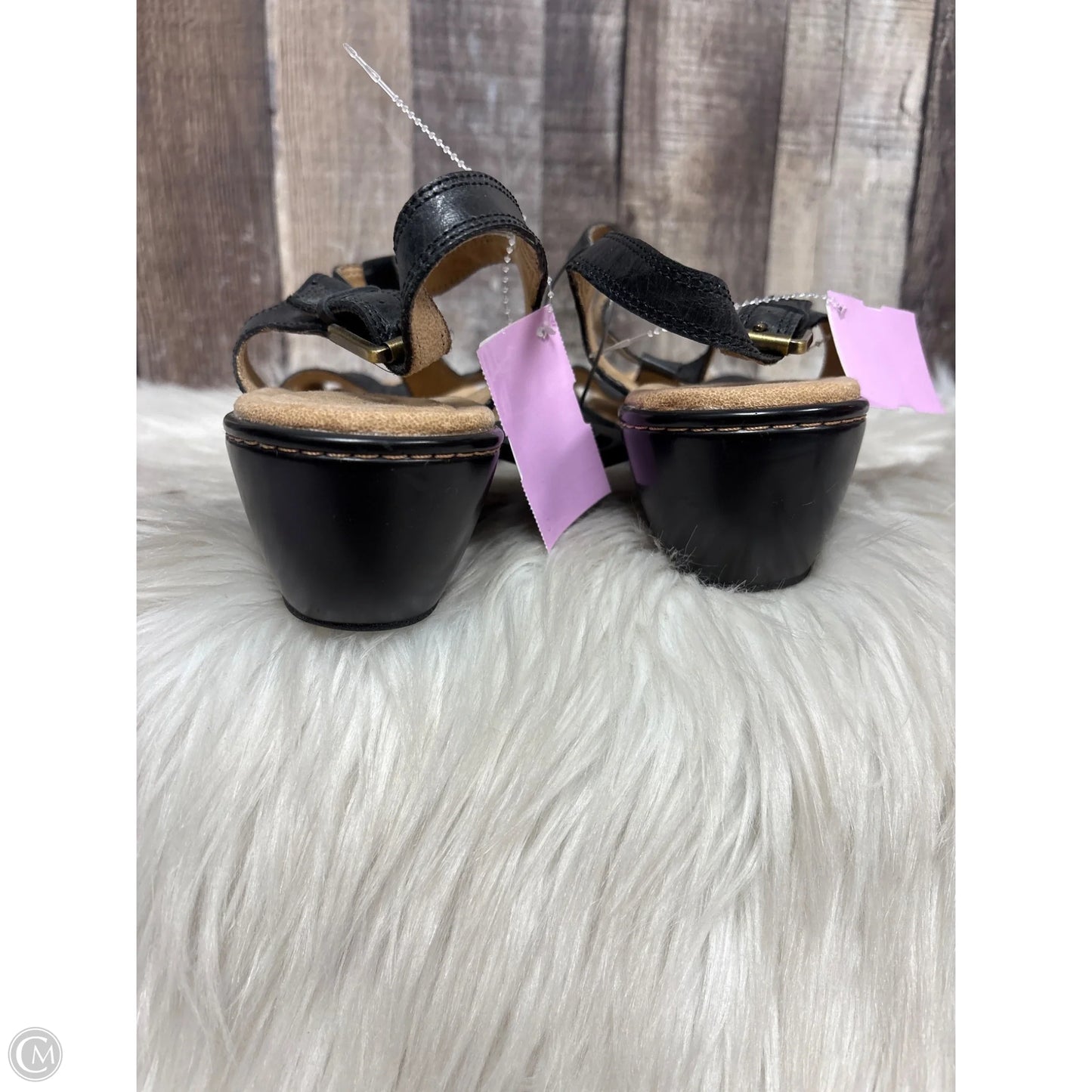 Sandals Heels Block By Rockport In Tan, Size: 10
