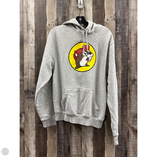 Sweatshirt Hoodie By Cme In Grey, Size: M
