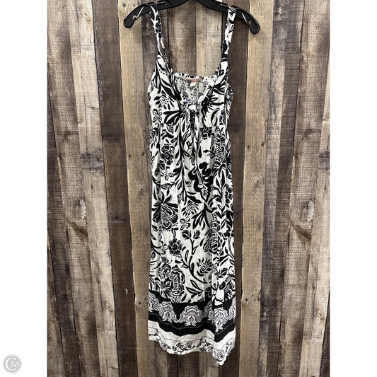 Dress Casual Midi By Knox Rose In Black & White, Size: S