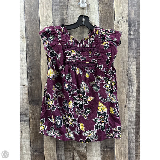 Top Sleeveless By Loft In Multi-colored, Size: S