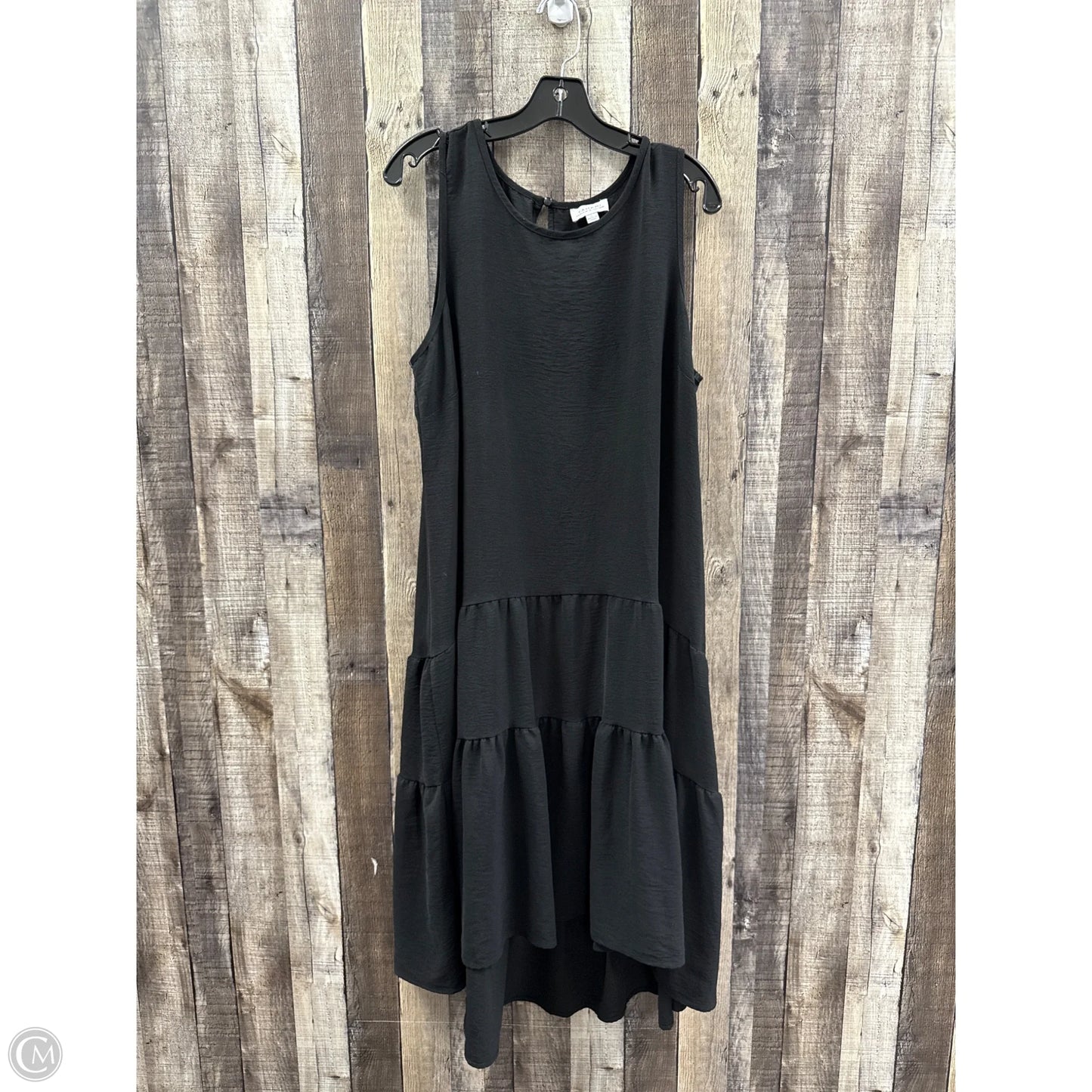 Dress Casual Maxi By Tahari In Black, Size: L