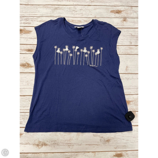 Top Short Sleeve By Tommy Bahama In Blue, Size: M