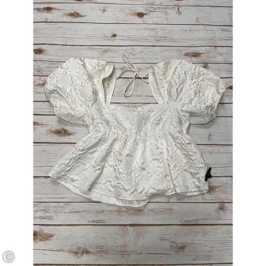 Top Short Sleeve By Divided In White, Size: M