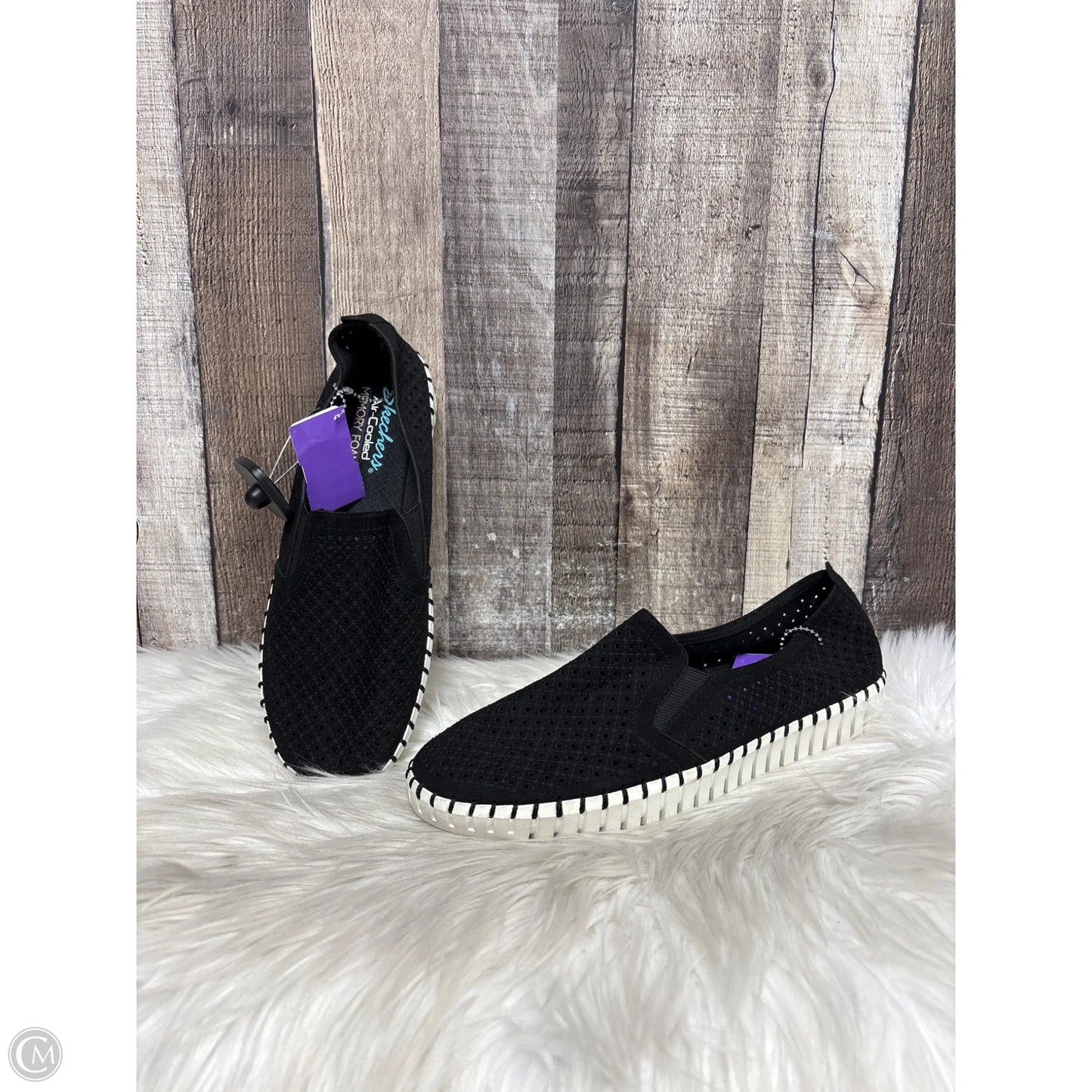 Shoes Flats By Skechers In Black, Size: 8.5