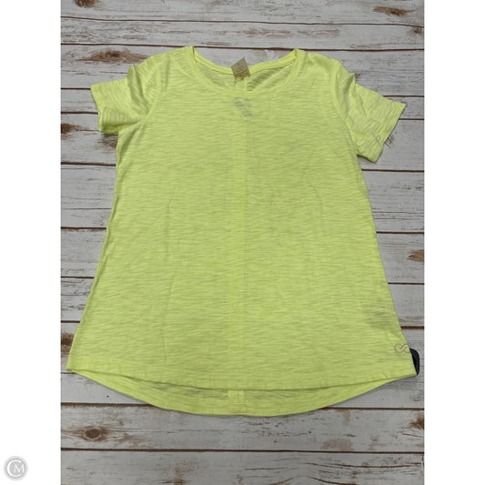 Athletic Top Short Sleeve By Calia In Yellow, Size: S