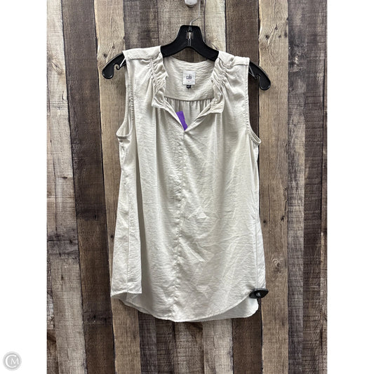 Top Sleeveless By Cabi In Taupe, Size: S