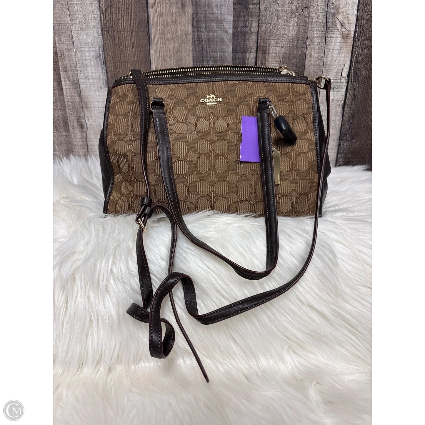 Handbag Designer By Coach, Size: Medium