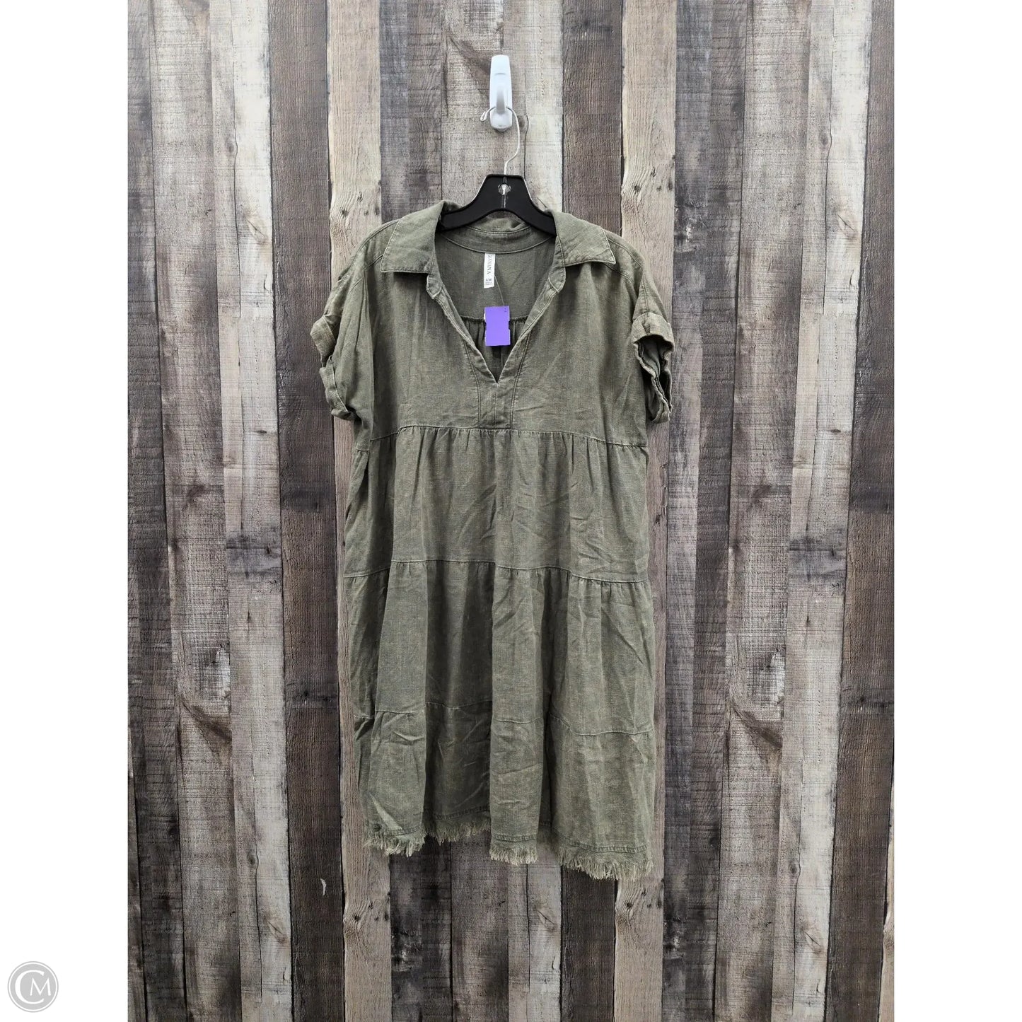 Dress Casual Midi By Zenana In Green, Size: S
