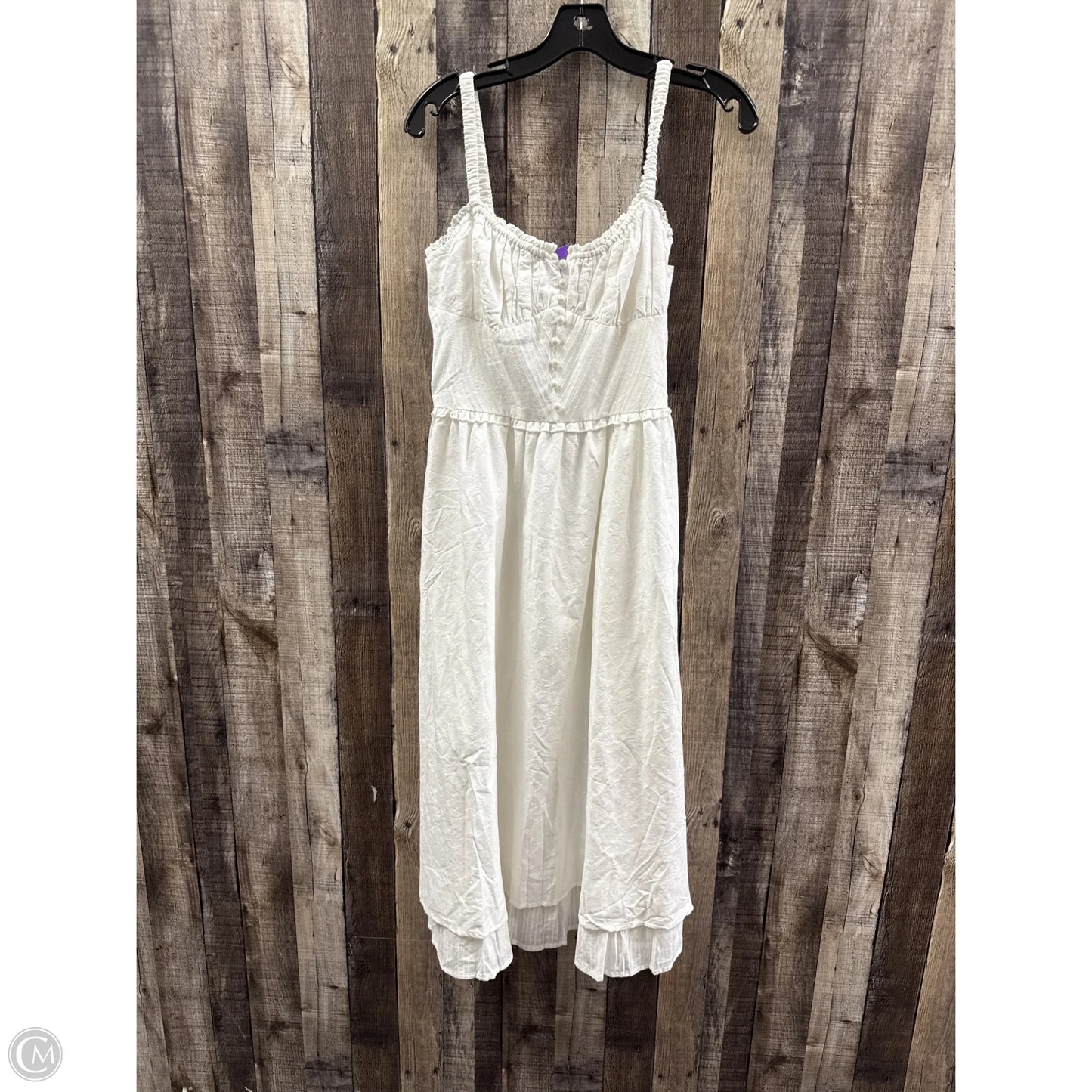 Dress Casual Midi By Commense In White, Size: M