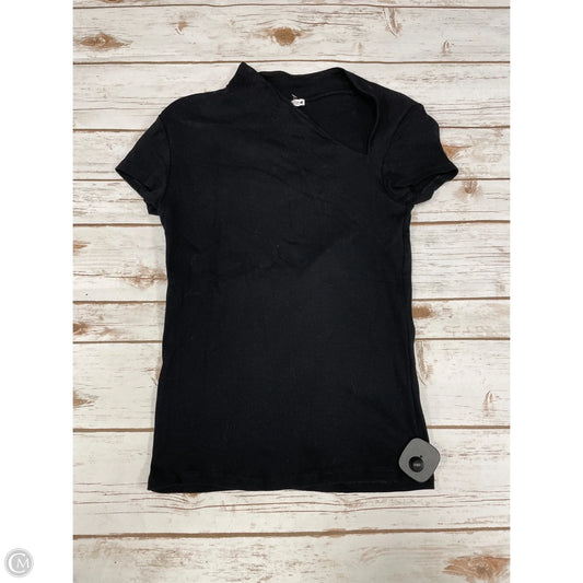 Top Short Sleeve Basic By Zara In Black, Size: M