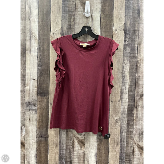 Top Sleeveless By Michael Kors In Maroon, Size: M