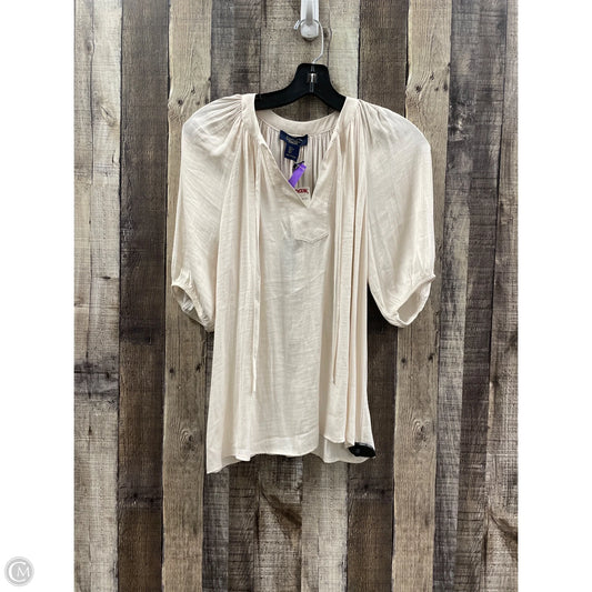 Top Short Sleeve By Rachel Roy In Beige, Size: S