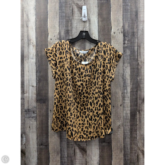 Top Sleeveless By Nine West In Animal Print, Size: M