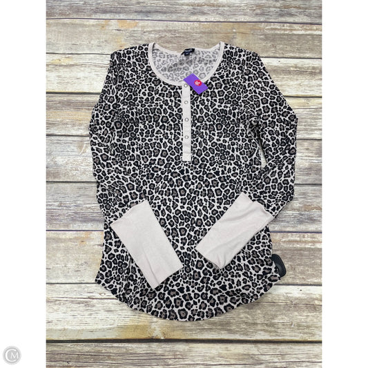 Top Long Sleeve By Splendid In Animal Print, Size: M