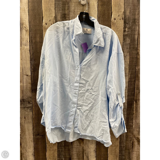 Top Long Sleeve By Babaton In Blue, Size: M