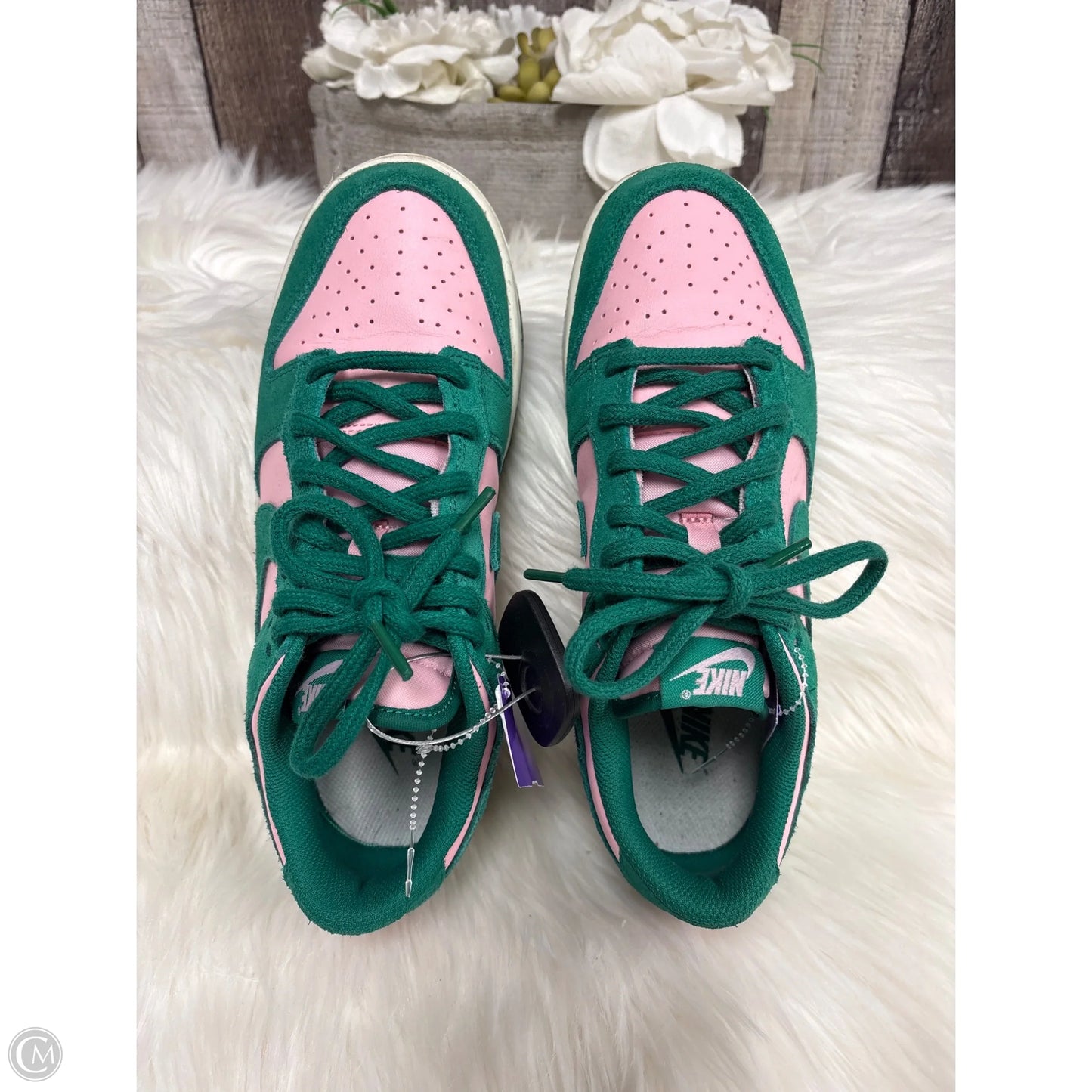 Shoes Athletic By Nike In Green, Size: 7