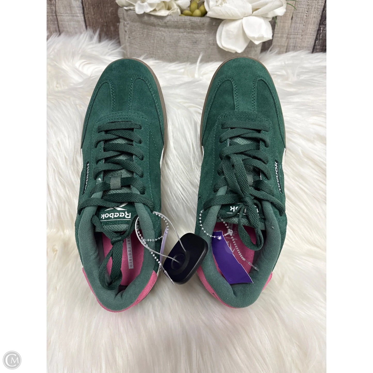 Shoes Athletic By Reebok In Green, Size: 8