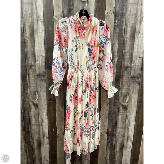 Dress Casual Midi By Flying Tomato In Floral Print, Size: S