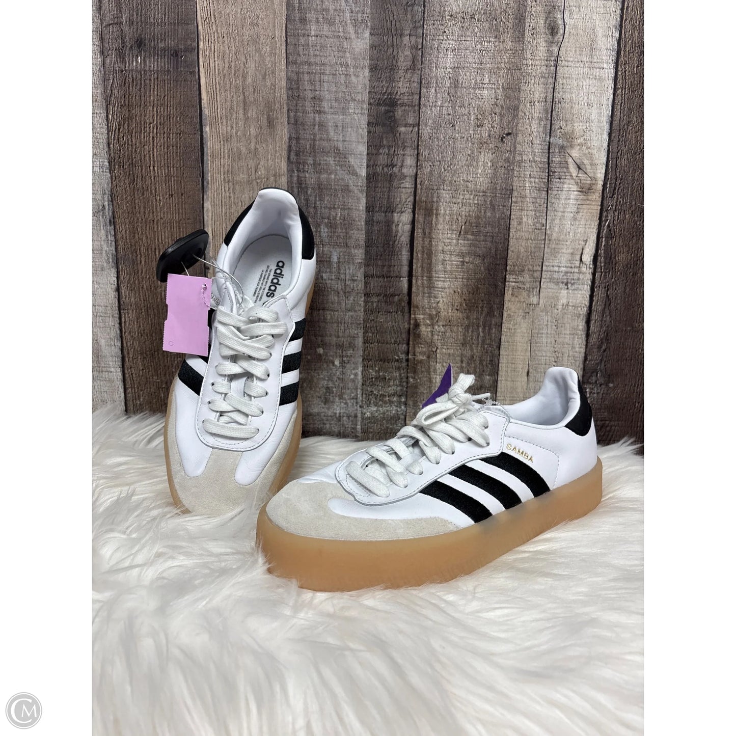 Shoes Athletic By Adidas In Black & White, Size: 7