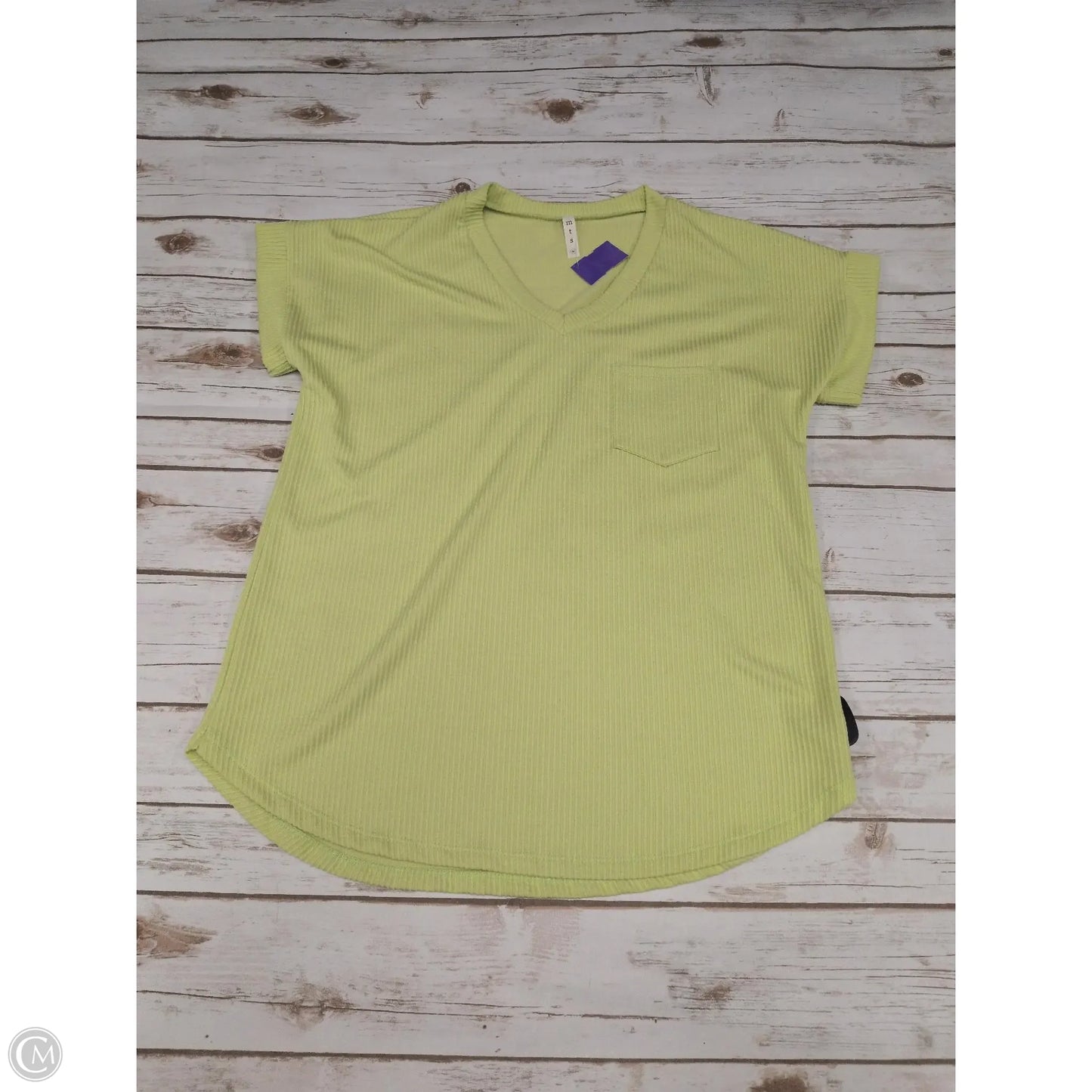 Top Short Sleeve By Mts In Orange, Size: M