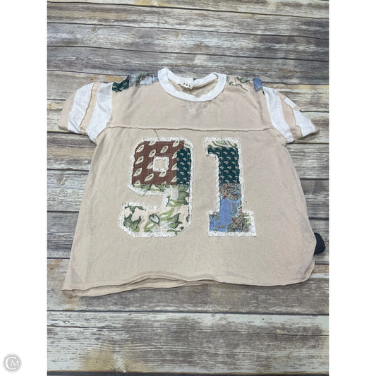 Top Short Sleeve By Pol In Multi-colored, Size: S