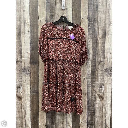 Dress Casual Midi By Knox Rose In Multi-colored, Size: S
