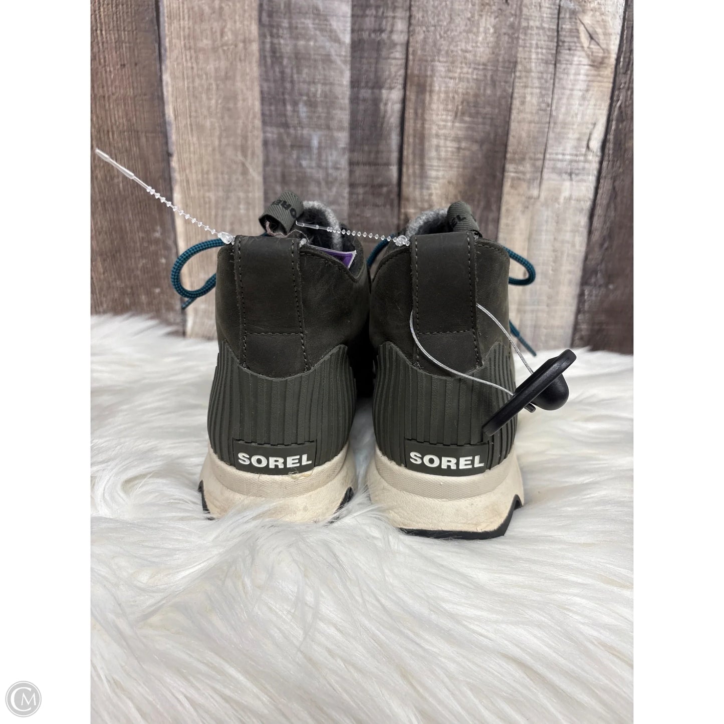 Boots Ankle Flats By Sorel In Green, Size: 8