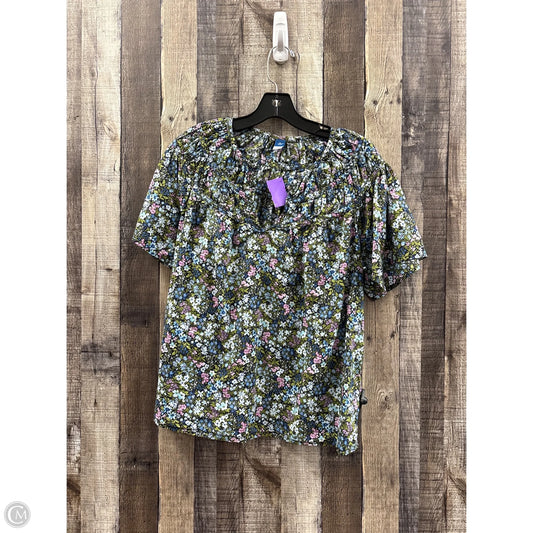 Top Short Sleeve By Old Navy In Multi-colored, Size: M