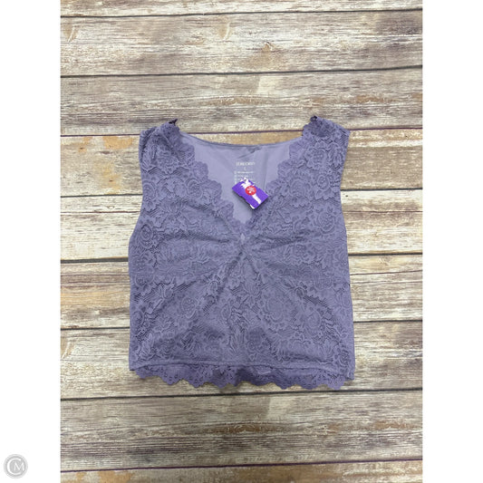 Top Sleeveless By Reoria In Purple, Size: L