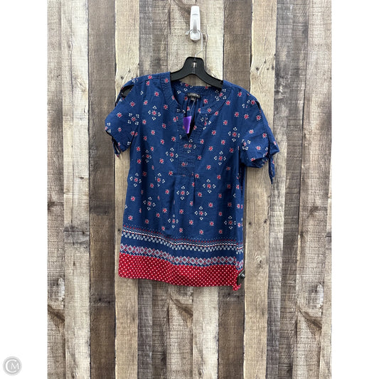 Top Short Sleeve By Talbots In Blue, Size: Sp