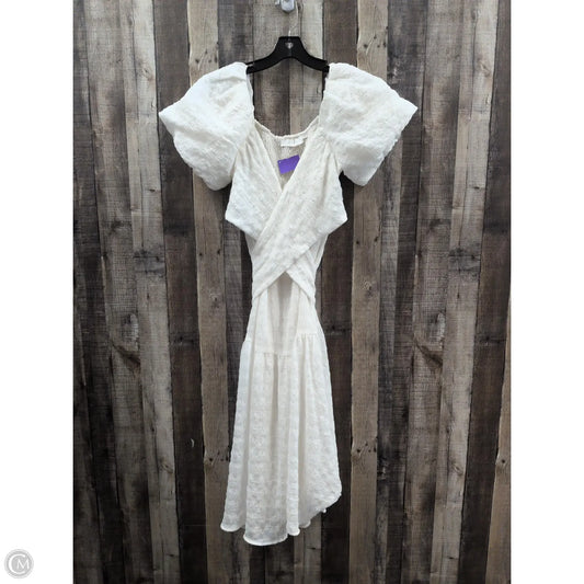 Dress Casual Midi By Astr In White, Size: S