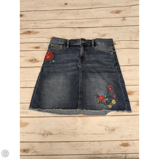 Skirt Mini & Short By J. Crew In Blue Denim, Size: 4