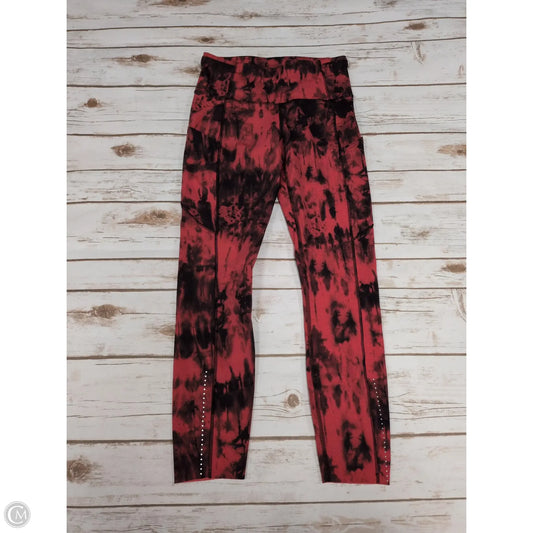 Athletic Leggings By Lululemon In Tie Dye Print, Size: 6
