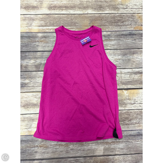 Athletic Tank Top By Nike In Pink, Size: M