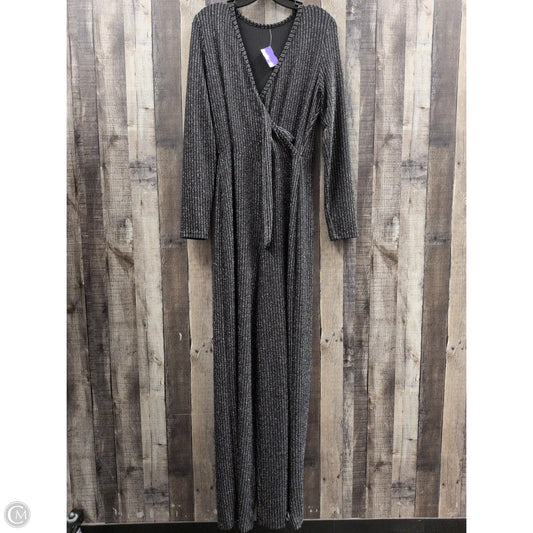 Jumpsuit By Cmf In Black & Silver, Size: L