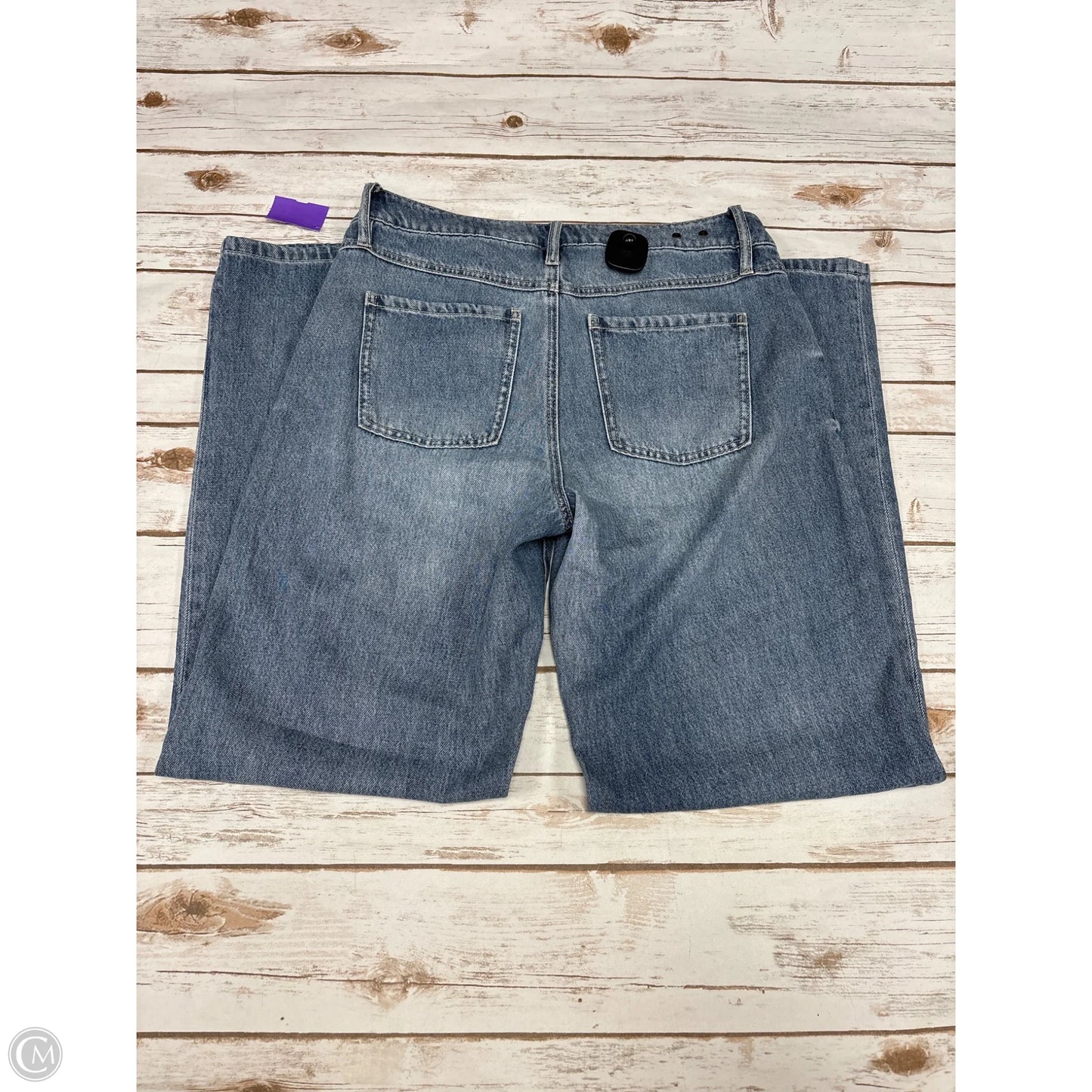 Jeans Wide Leg By Cabi In Blue Denim, Size: 6