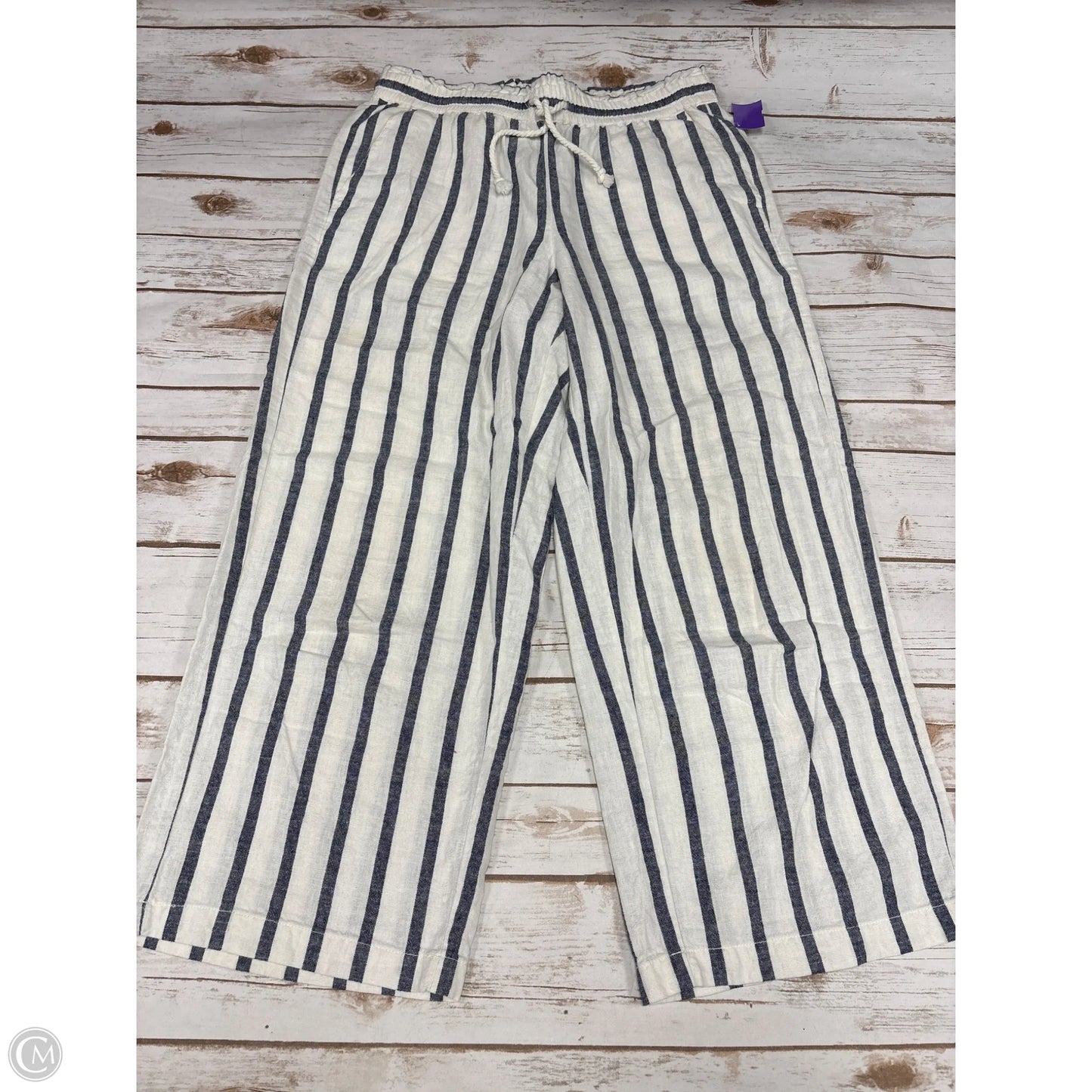 Pants Wide Leg By J. Crew In Striped Pattern, Size: 10