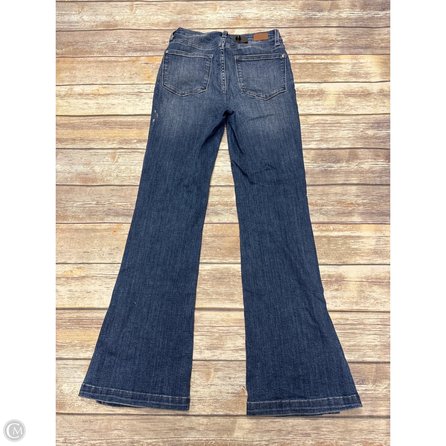 Jeans Flared By Judy Blue In Blue Denim, Size: 4