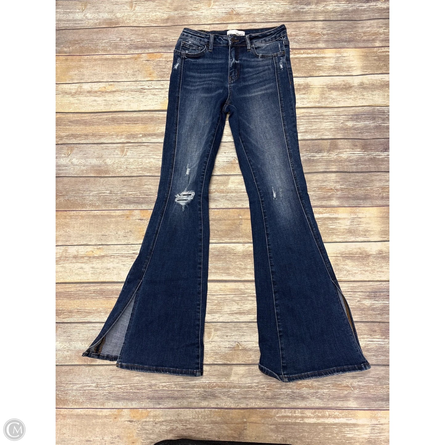 Jeans Flared By Vervet In Blue Denim, Size: 4