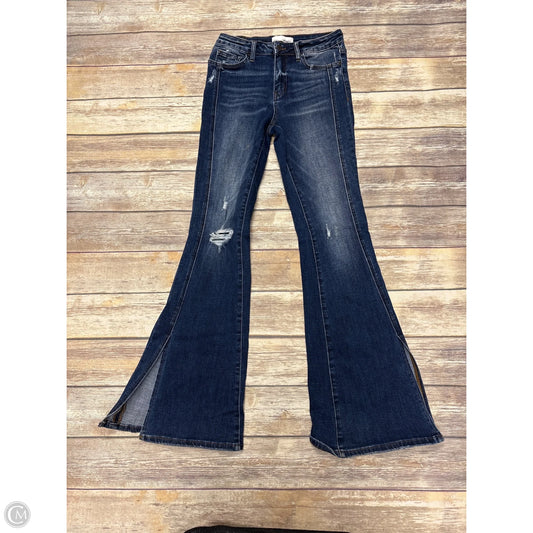 Jeans Flared By Vervet In Blue Denim, Size: 4