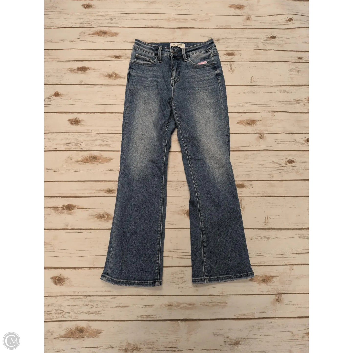 Jeans Straight By Vervet In Blue Denim, Size: 4