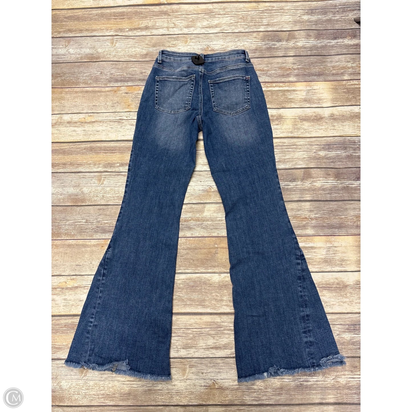 Jeans Flared By Edgely In Blue Denim, Size: 6