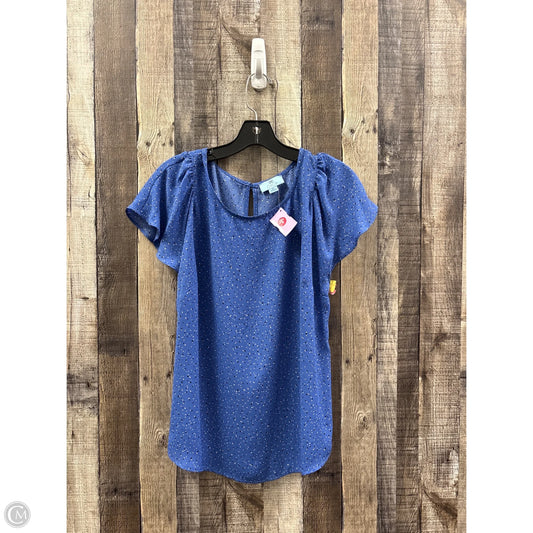 Top Sleeveless By Cece In Blue, Size: M