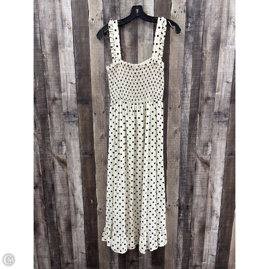 Dress Casual Maxi By Zara In Polkadot Pattern, Size: M