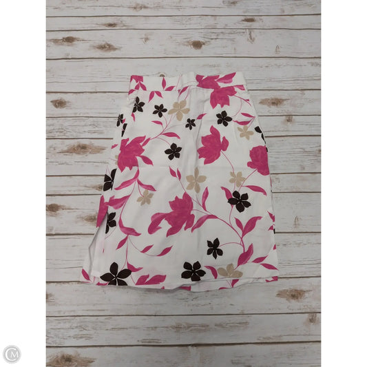 Skirt Midi By Ann Taylor In Floral Print, Size: S
