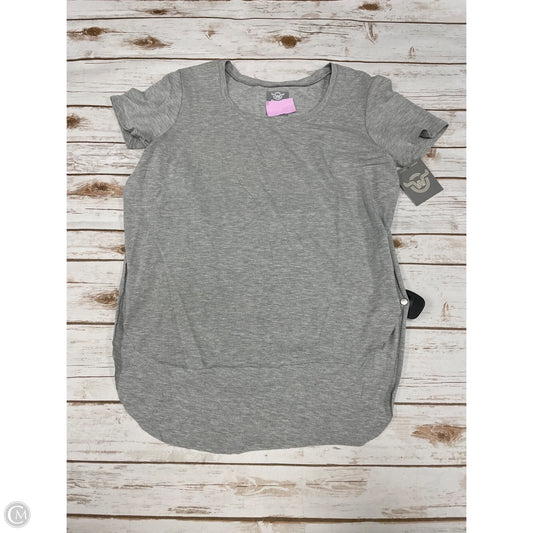 Top Short Sleeve By Cme In Grey, Size: M