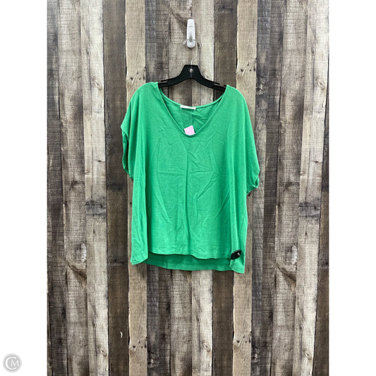 Top Short Sleeve By Ces Femme In Green, Size: Xl
