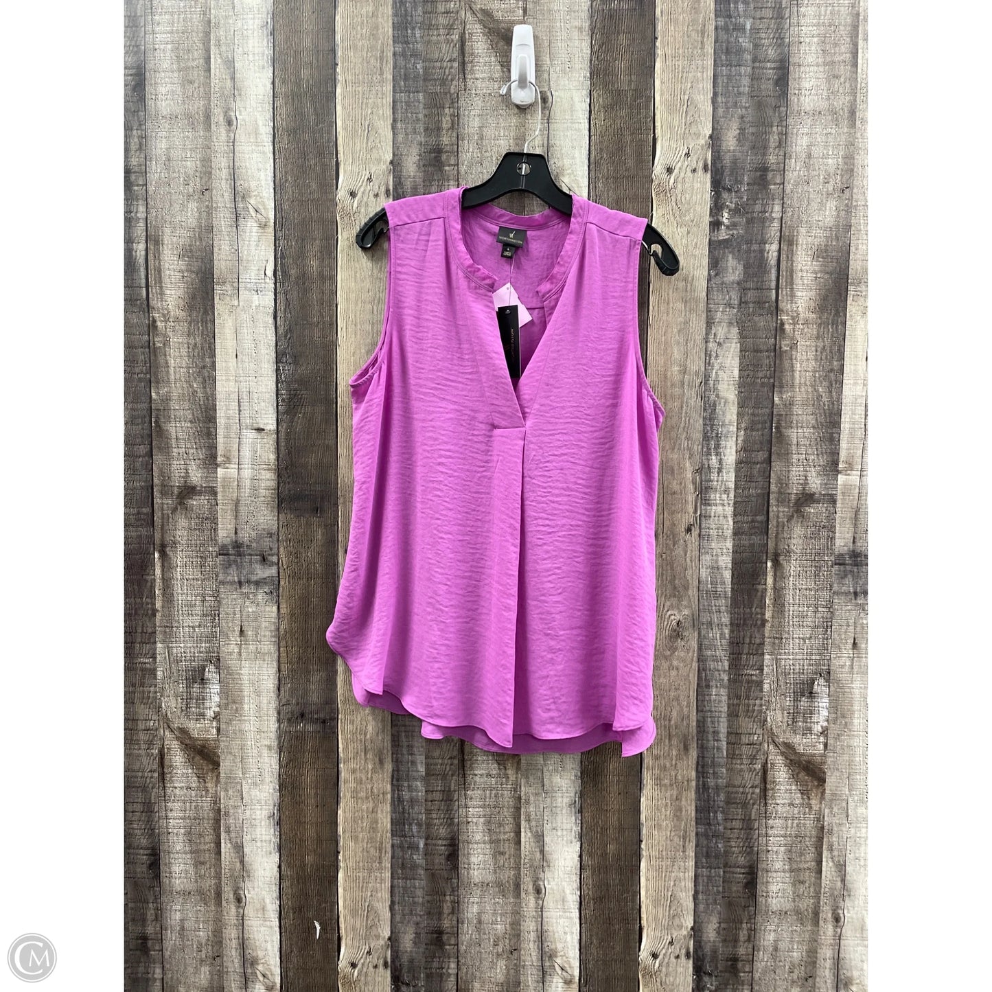 Top Sleeveless By Worthington In Purple, Size: L