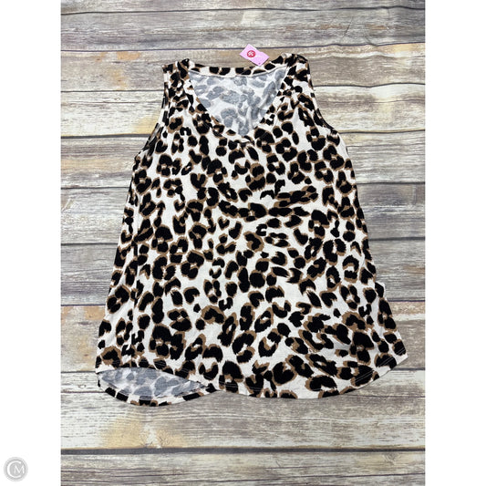 Top Sleeveless By Maurices In Animal Print, Size: M