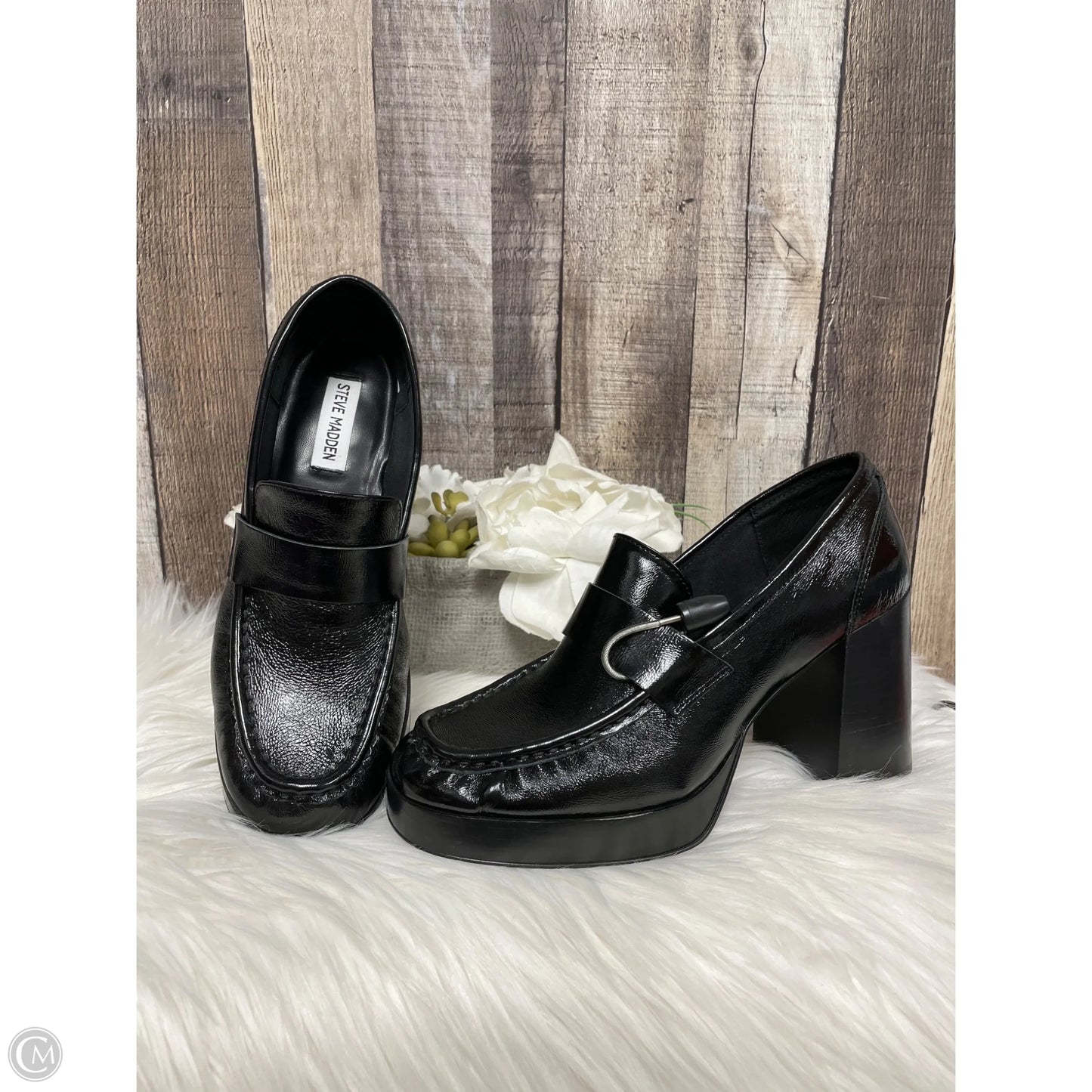 Shoes Heels Block By Steve Madden In Black, Size: 8.5